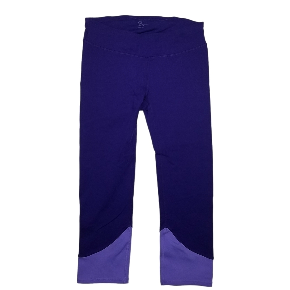 Gap Fit Royal Purple & Lavender Capri Leggings S